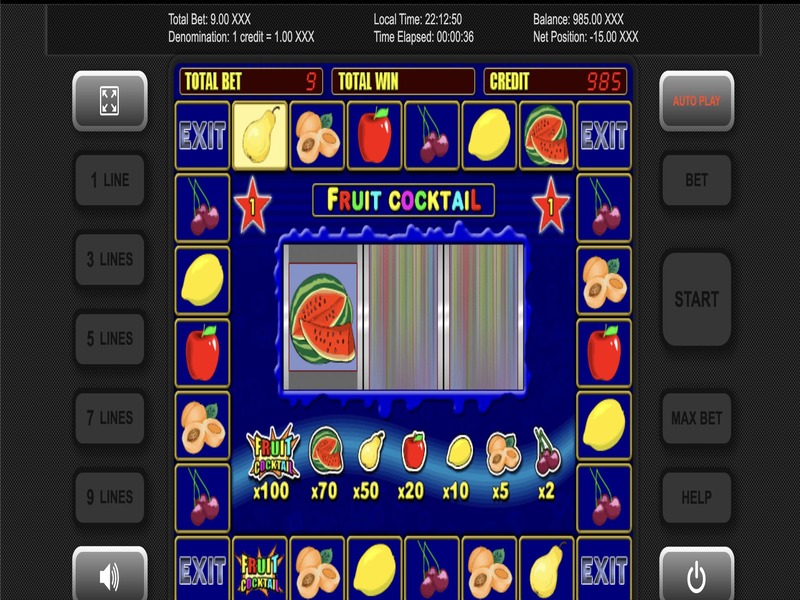 Features of the Fruit Cocktail slot